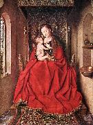 EYCK, Jan van Suckling Madonna Enthroned ss Spain oil painting reproduction